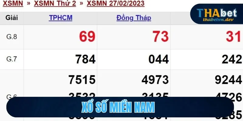 xổ số miền nam